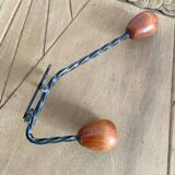 Double coat hook, 50s coat rack