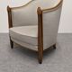 Pair of Art Deco gondola armchairs, France circa 1920