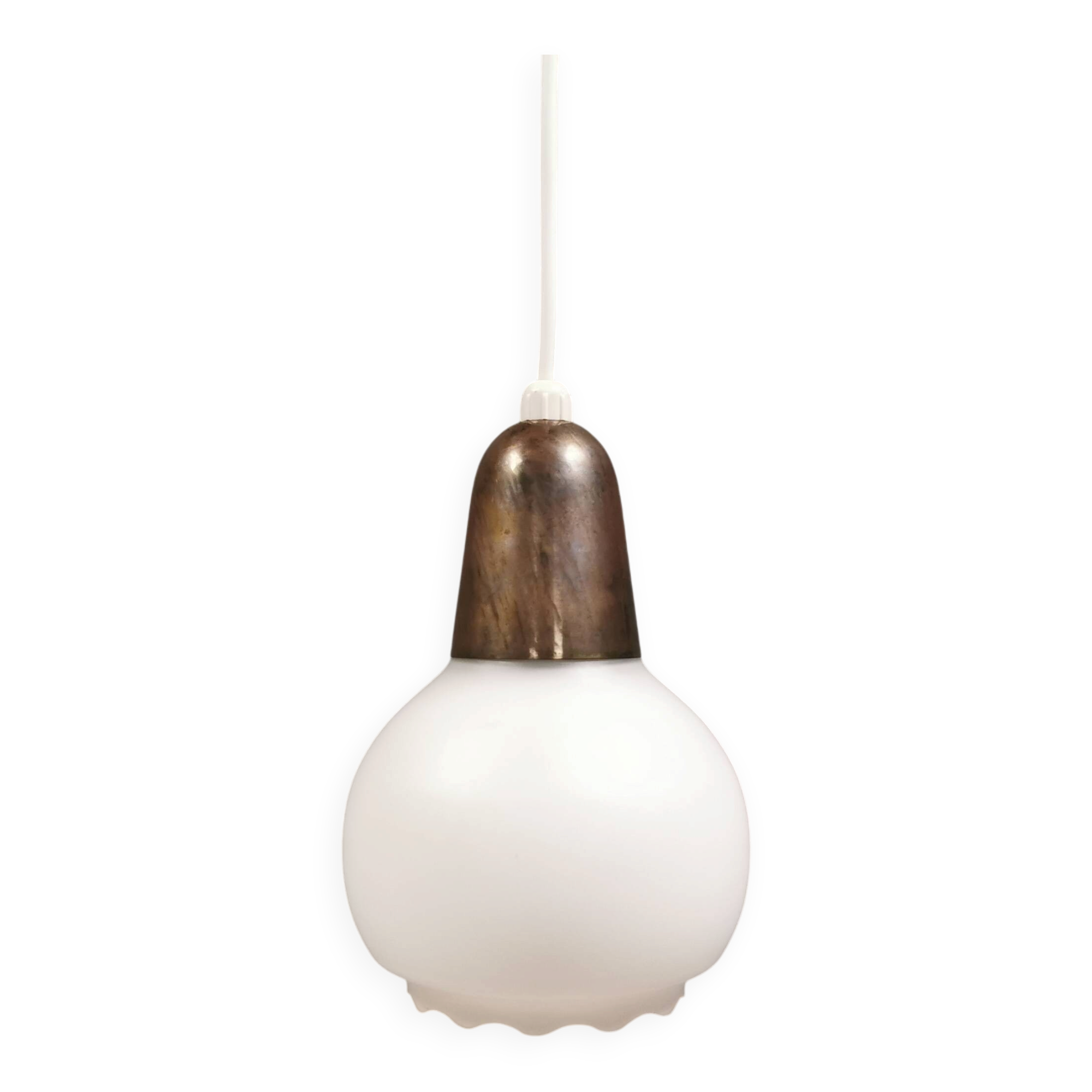 Small pendant lamp from the 1930s, manufactured by Nordisk Solar Denmark.
