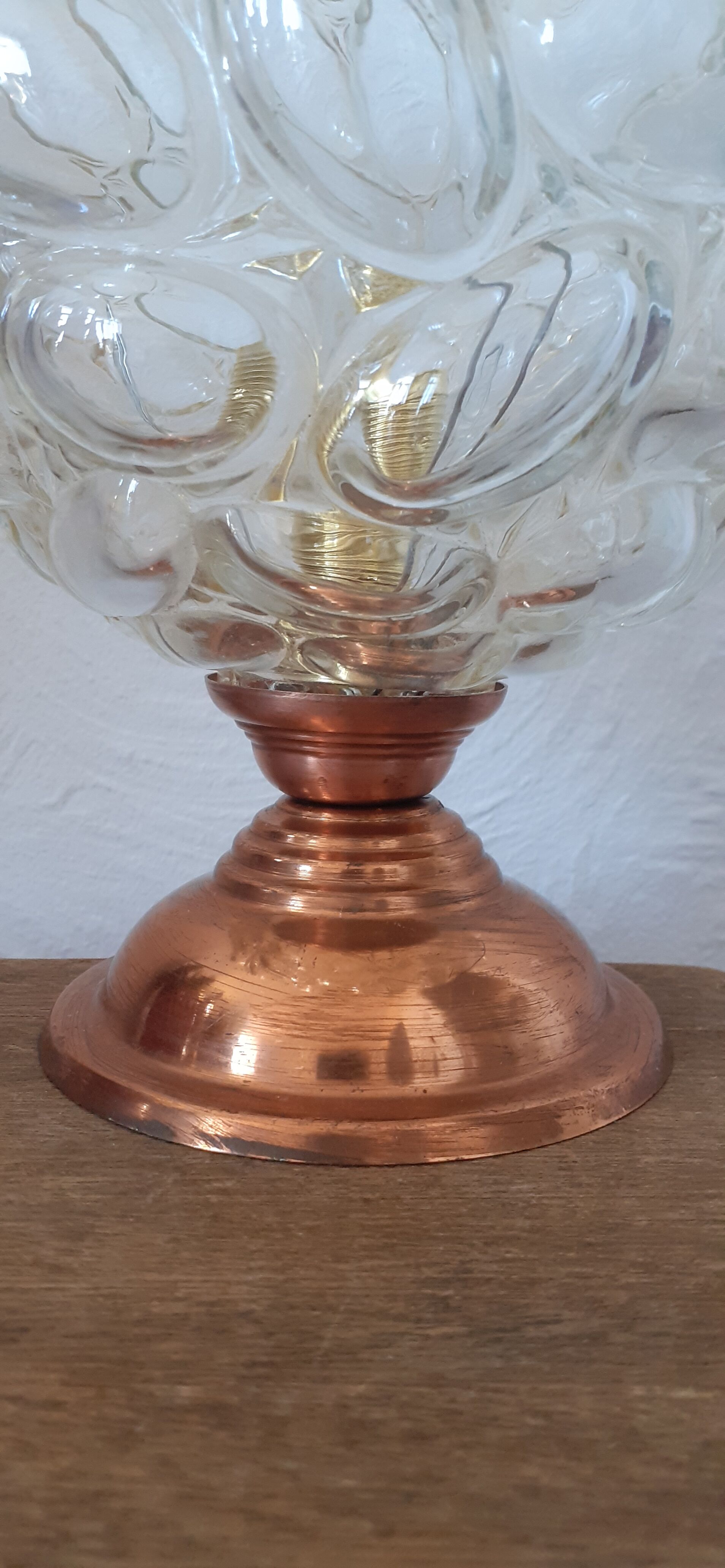 Table lamp, bubble globe 60s