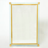 Italian mirror brass glass of Murano 1970s 87x127cm