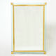 Italian mirror brass glass of Murano 1970s 87x127cm