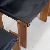 Set of 6 "Monk" Chairs by Afra & Tobia Scarpa for Molteni 70's