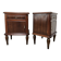 Pair of 1950s Art Decò bedside tables with mirrored top