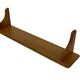 Vintage oak wall rack book shelf 1970s wood minimalist design