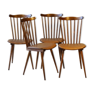 Set de 4 chaises Baumann N°842 "sonate" 1968