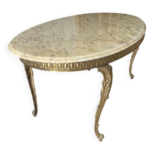 Table basse en marbre - fer