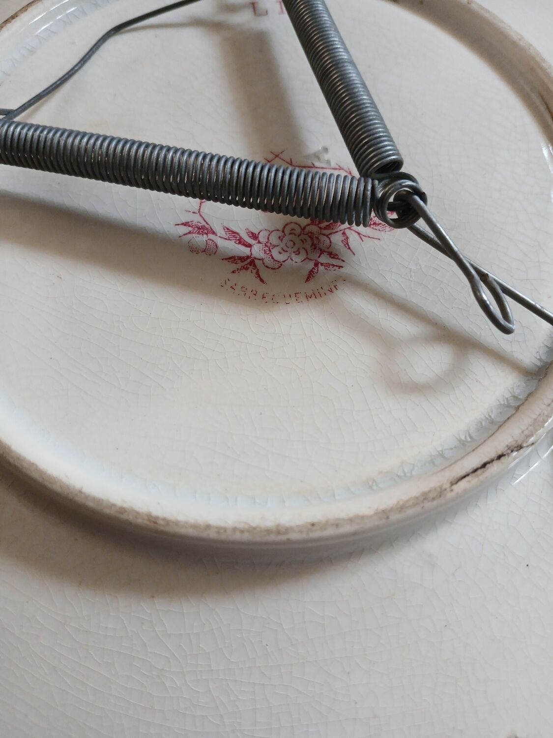 Antique plate in ironstone