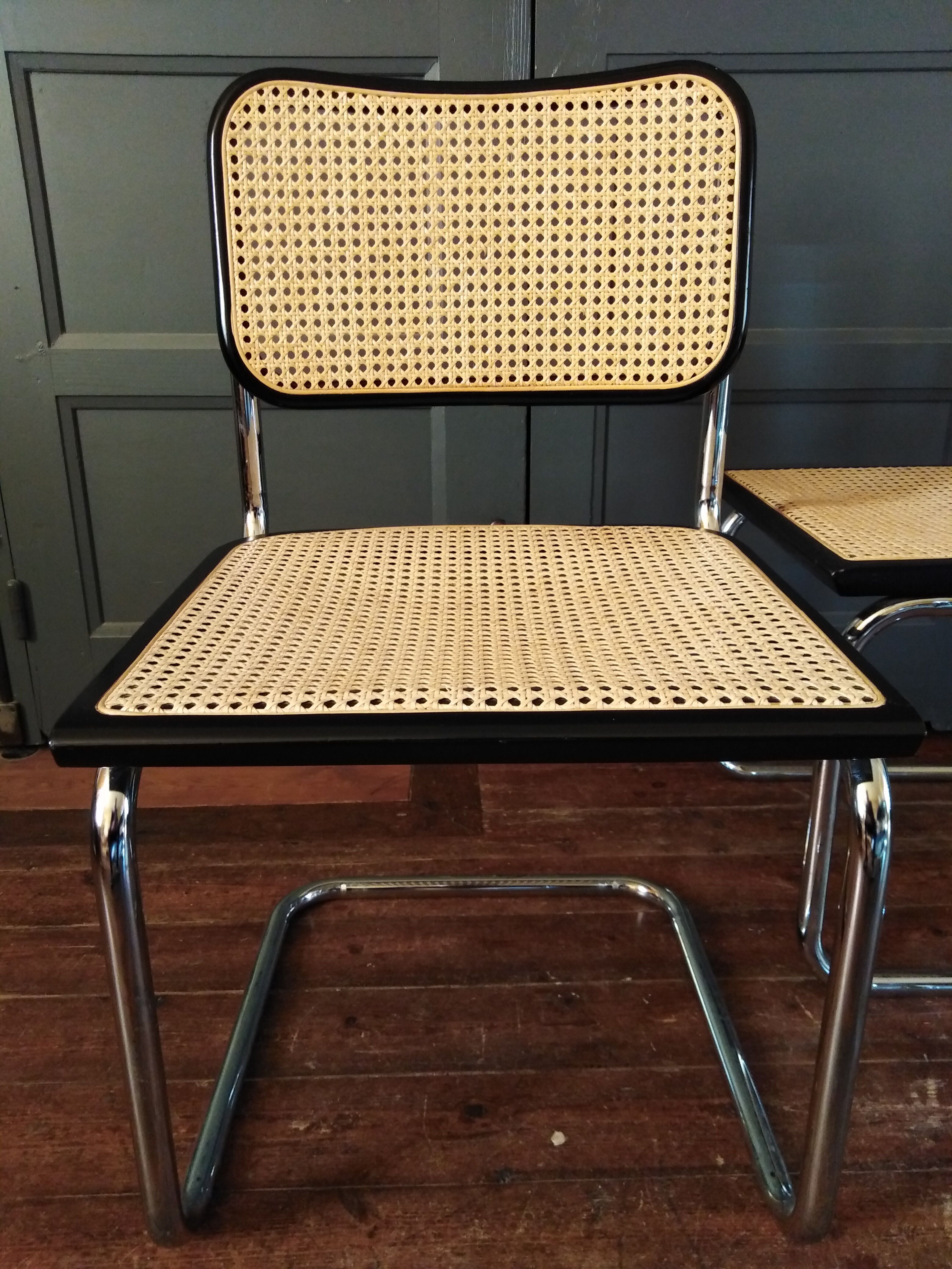 2 chairs Marcel Breuer B32 Cesca 1970