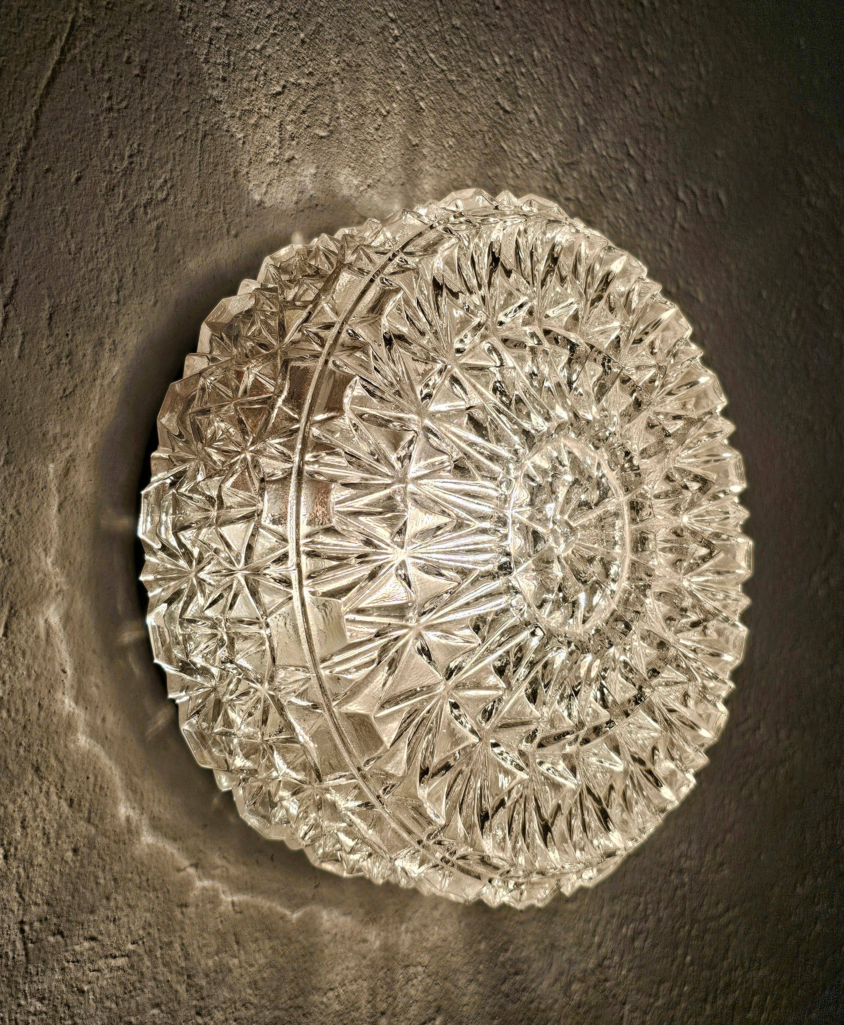 Mid Century wall lamp or ceiling light by ERCO from the 1960s.