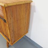 Vintage rattan sideboard from the 50/60s