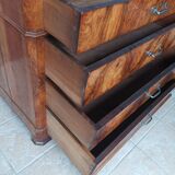 Louis Philippe chest of drawers in walnut bramble