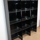 Vintage Space Age bookshelf in black and clear plexiglass – 1970