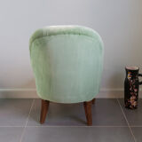 Toad silk velvet armchair