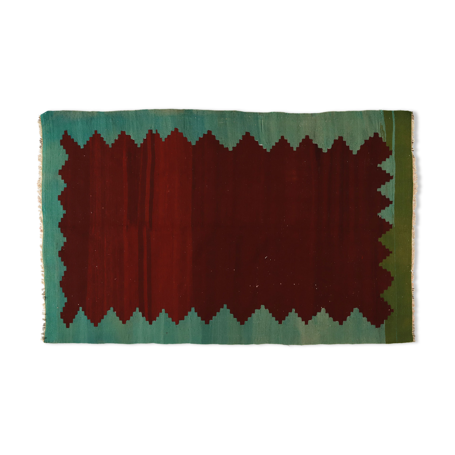 Anatolian handmade kilim rug 215 cm x 132 cm