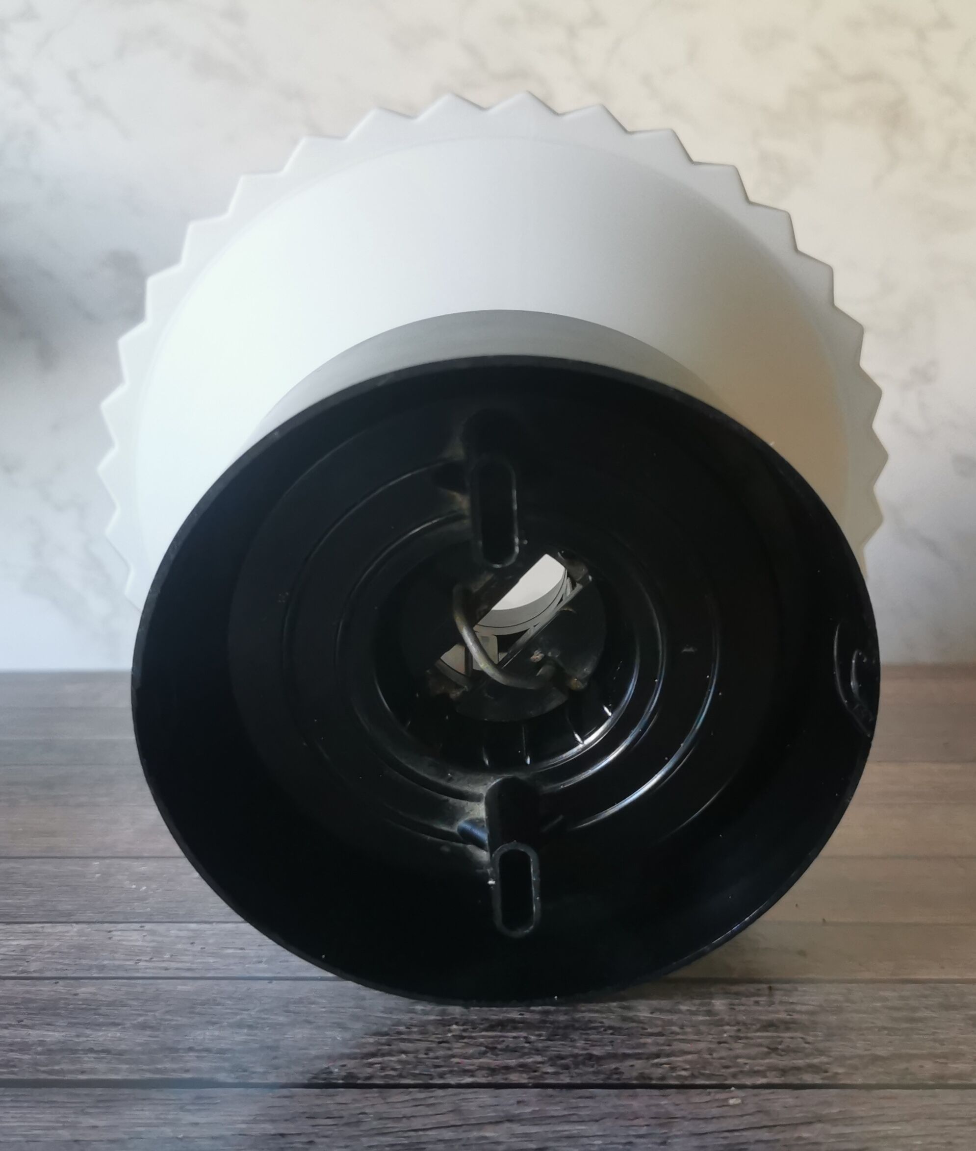 Philips vintage ceiling lamp pleated glass