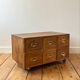 Small antique work cabinet with 6 drawers.