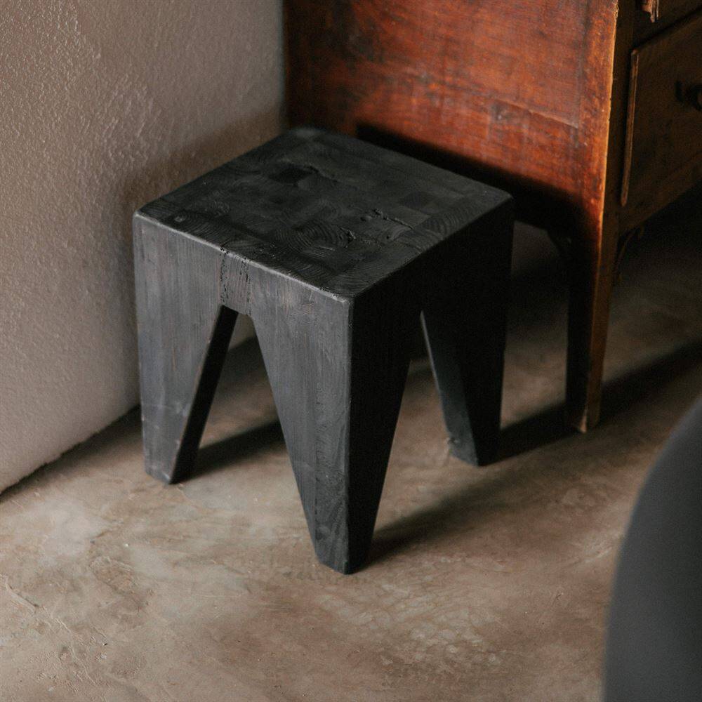 SURAT LOW WOODEN STOOL