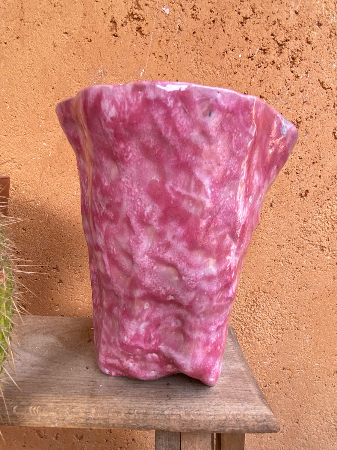 Glazed ceramic vase