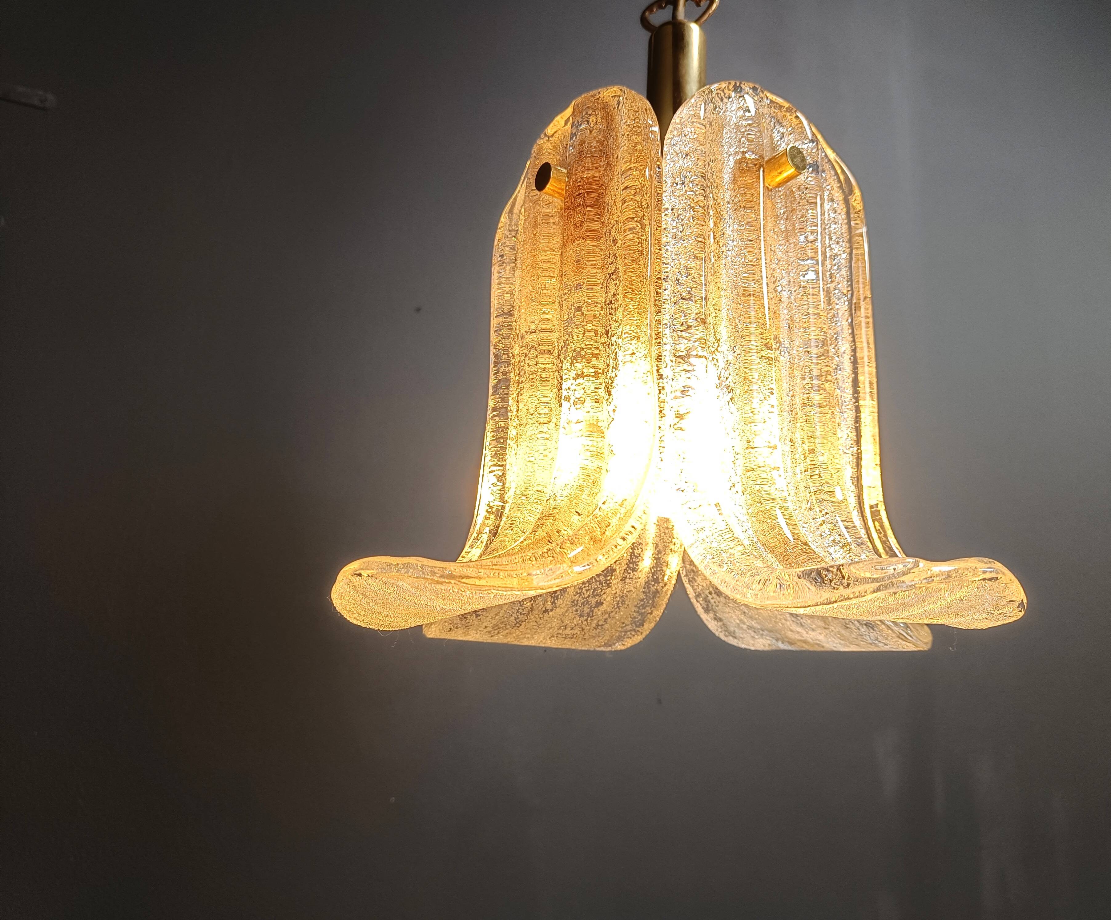 Vintage pendant light by Glashutte limburg, 1960s
