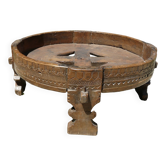 19th century Indian carved coffee table - Popular Art