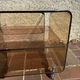 Side table, vintage serving trolley in plexiglass by Michel Dumas for
