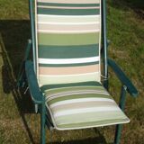 Transat chair fabric and wood folding