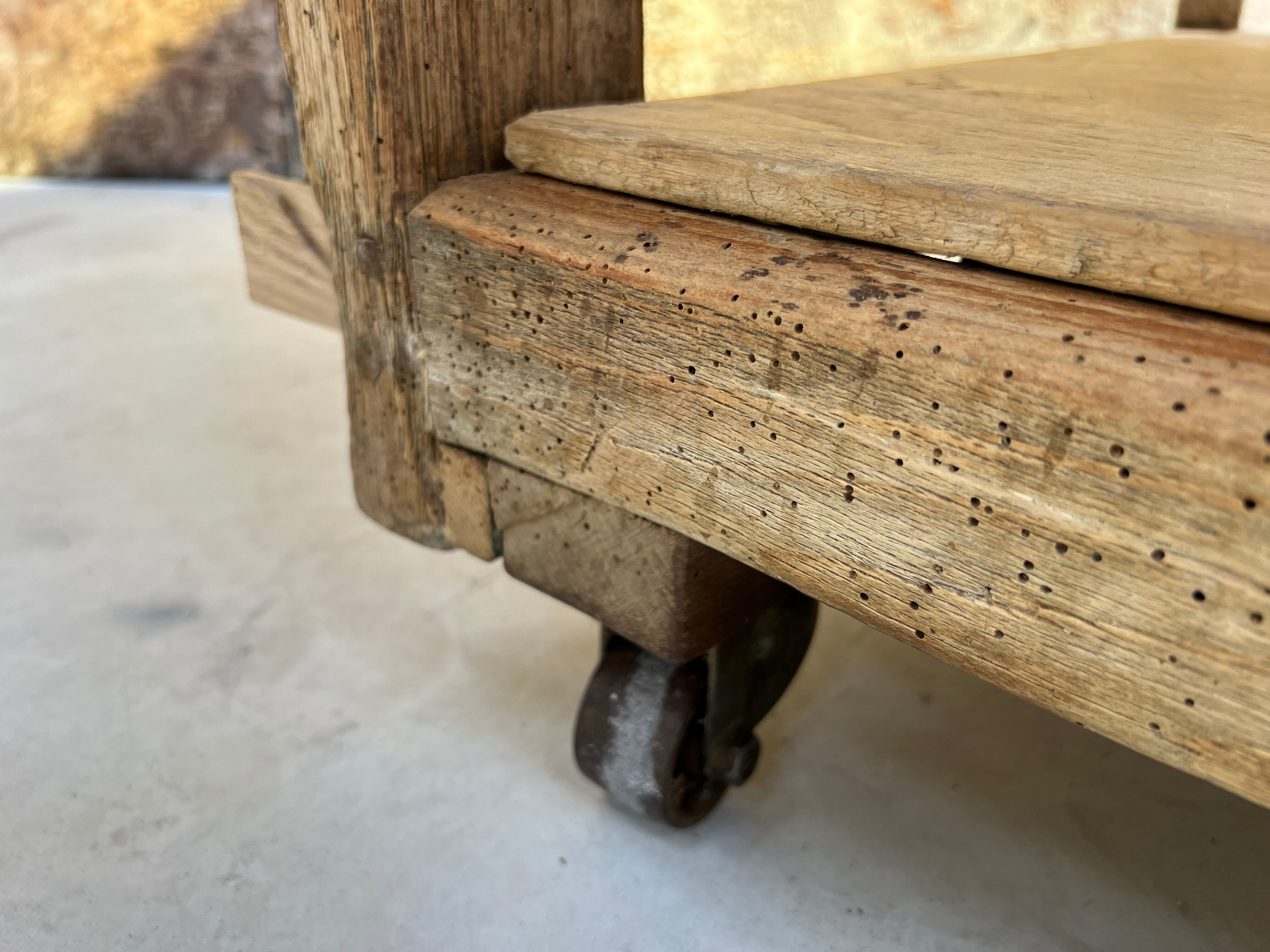 Old light wood mixer