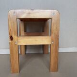 80s pine bedside table