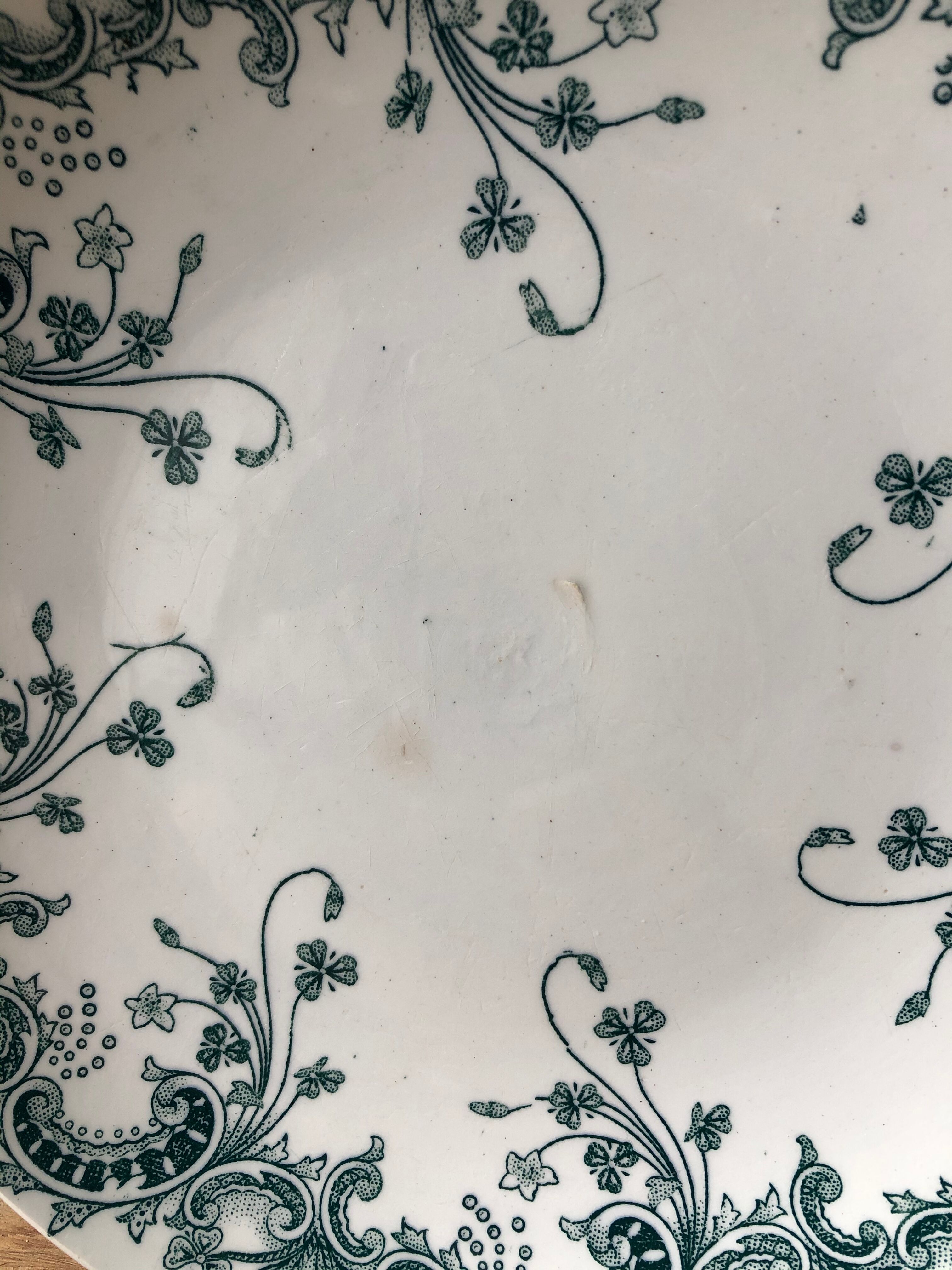 Plate 19th model "Byzantine" Saint Amand & Hamage