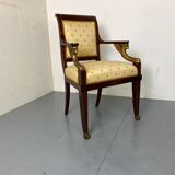 Fauteuil haut Empire français ancien