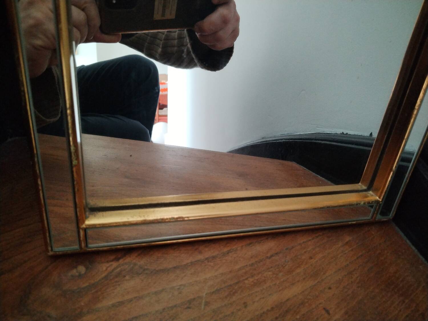 Large Vintage Deknudt Hollywood Regency Mirror