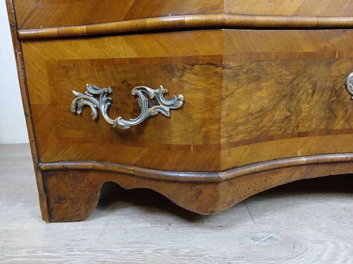 Commode Arbalette En Marqueterie époque XVIIIeme