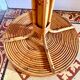 Vintage Rattan Parrot Coat Rack