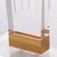 Vintage Plexiglas Stand or console with brass Lady, 1970 Italy