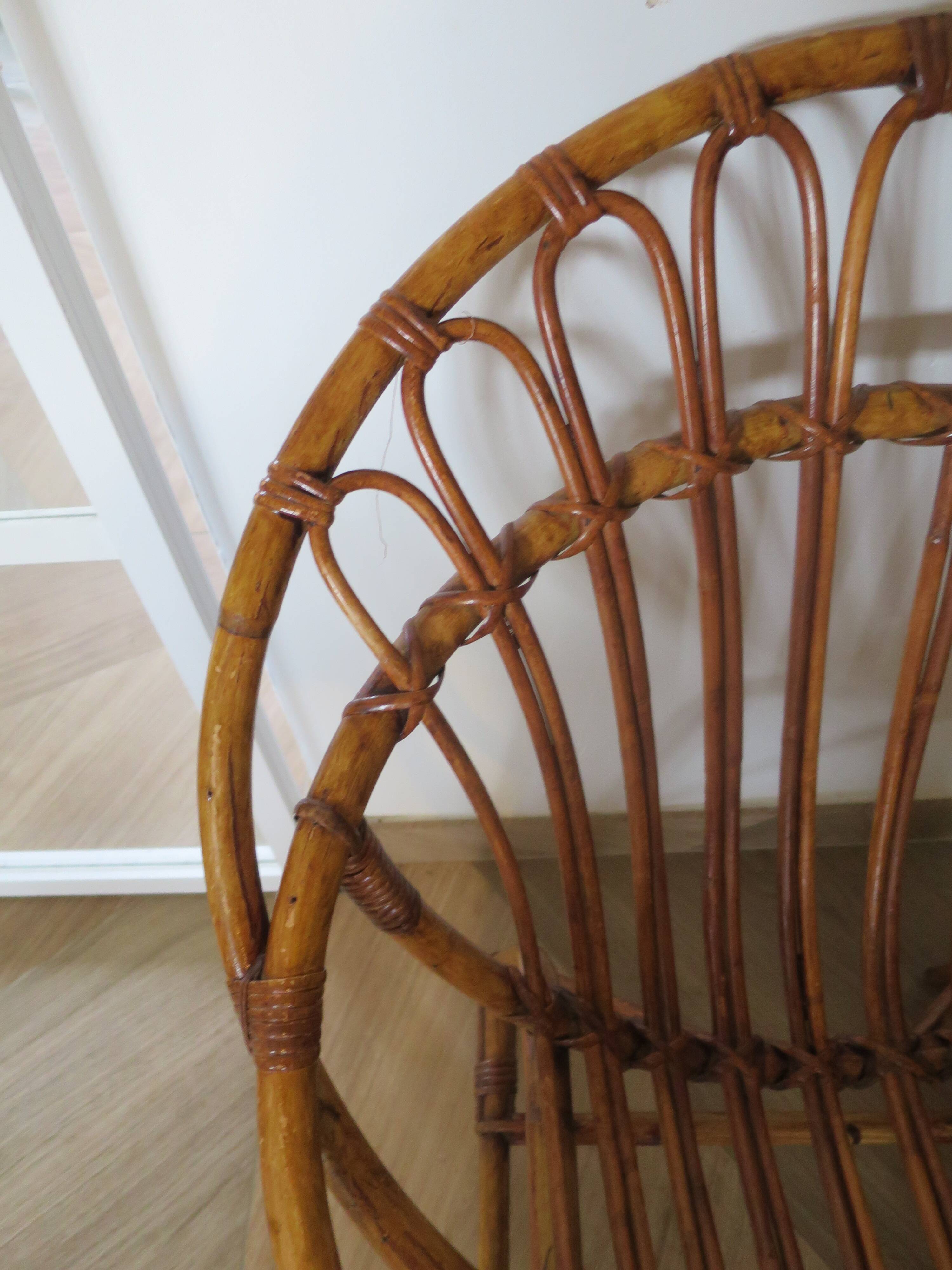Rattan armchairs for children, 1980s