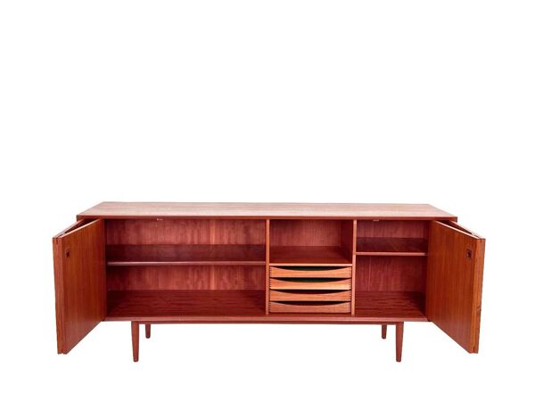 Enfilade danoise en teck par Erik Bouer pour Brouer - 1960