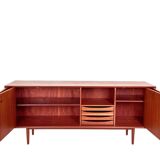 Enfilade danoise en teck par Erik Bouer pour Brouer - 1960