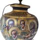 Handmade Asian style lamp in ceramic