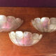 Three mother-of-pearl sconces
