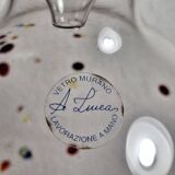 Carafe en verre de Murano avec deux verres – Millefiori multicolore soufflé à la main