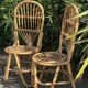 Paire de chaises en rotin