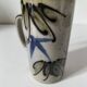 Mug en grès émaillé décor libre, travail de potier vintage