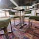 Vintage 1970s design table + 4 chairs || Unique piece