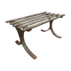 Wrought iron footrest