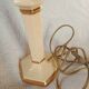 Louis Drimmer - Cream & gilded earthenware table lamp
