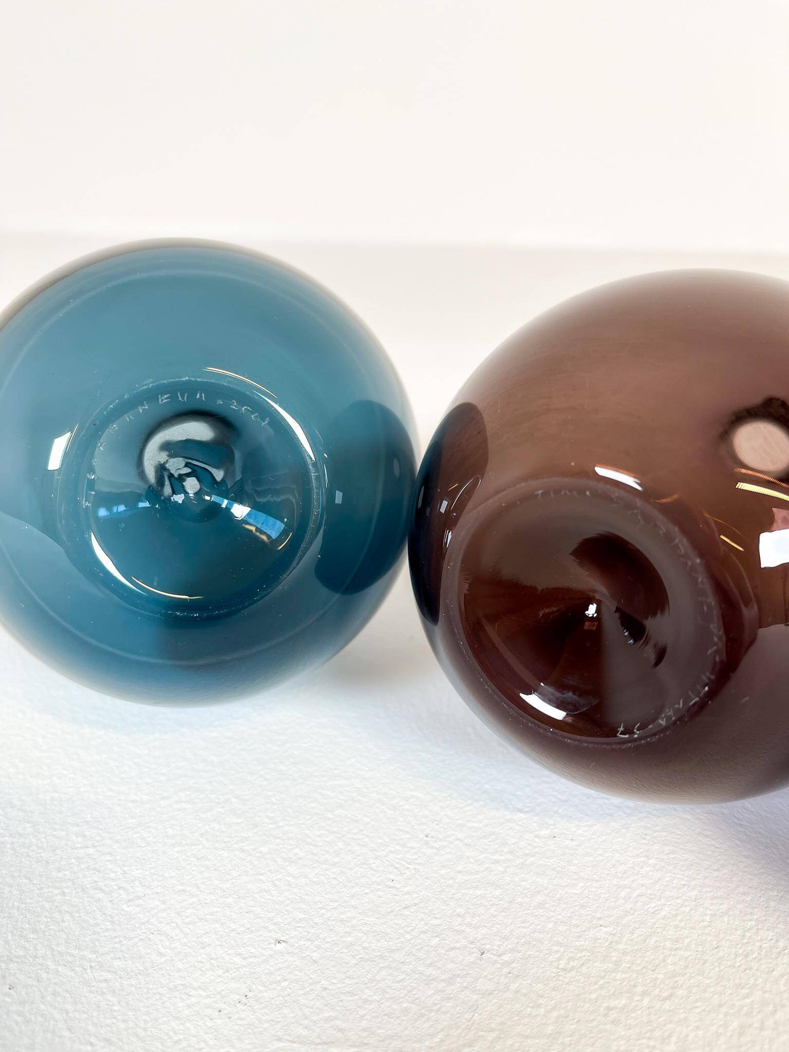 Midcentury set of 3 bird bottles/vases by Timo Sarpaneva Iittala