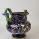 Vase forme médicis en faïence de gien