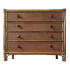 Bamboo and rattan chest of drawers, 70's