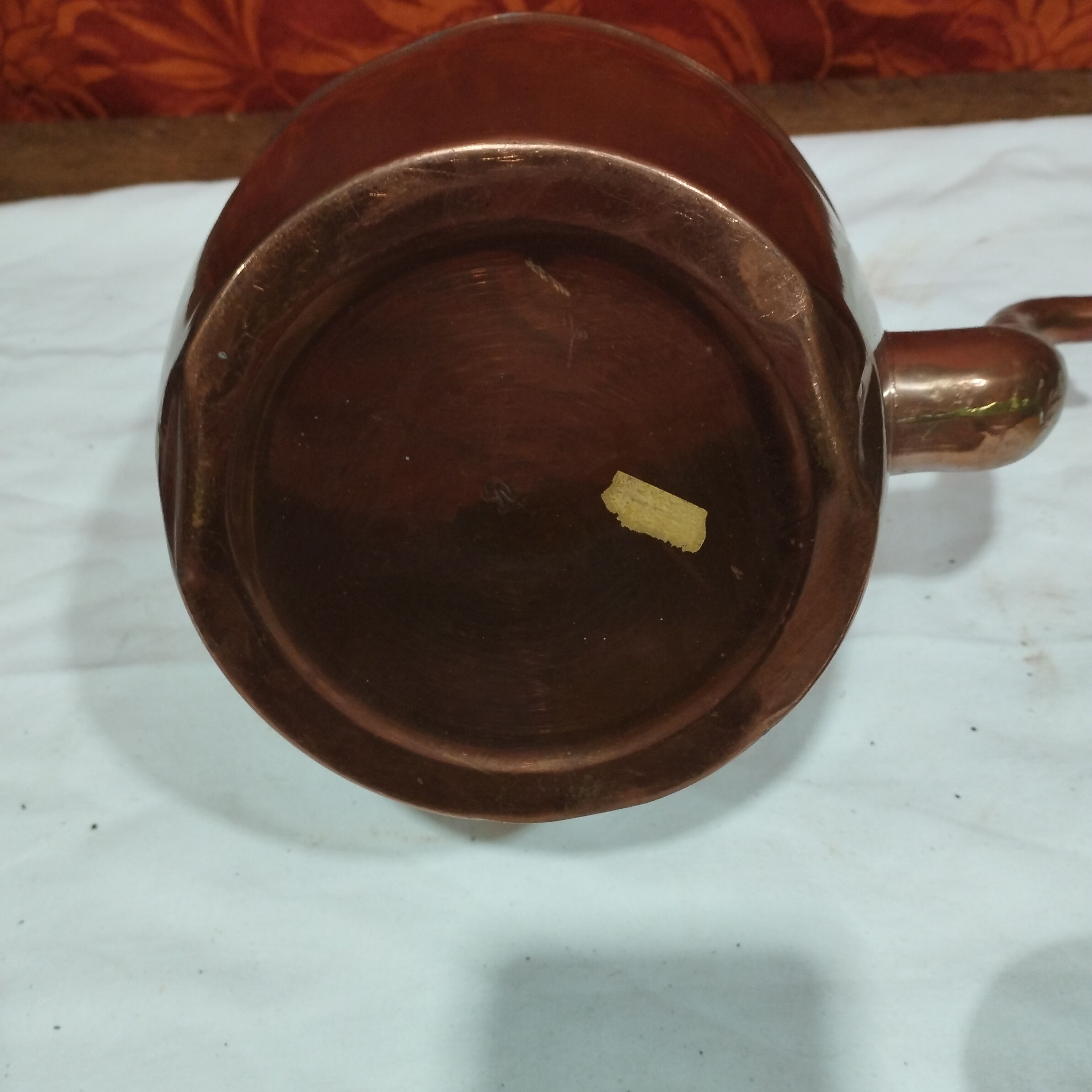 Copper and brass kettle